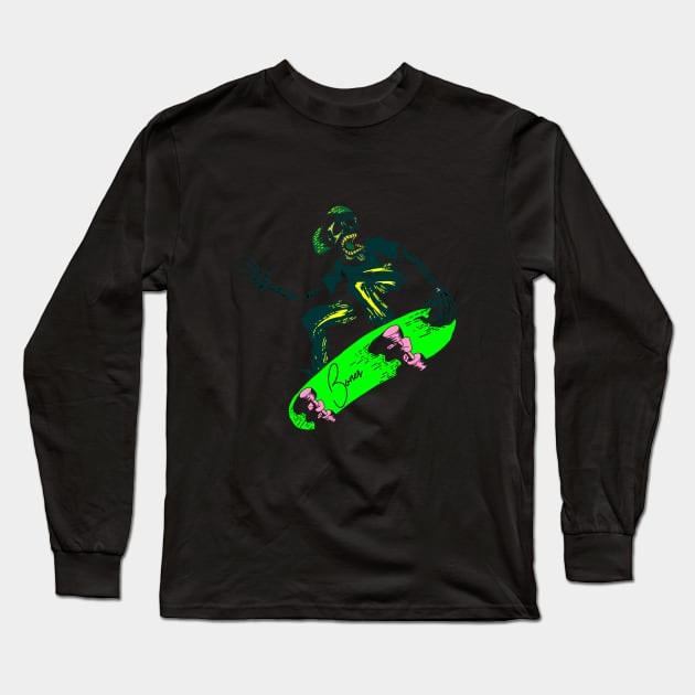 skateboard bones Long Sleeve T-Shirt by TrendsCollection